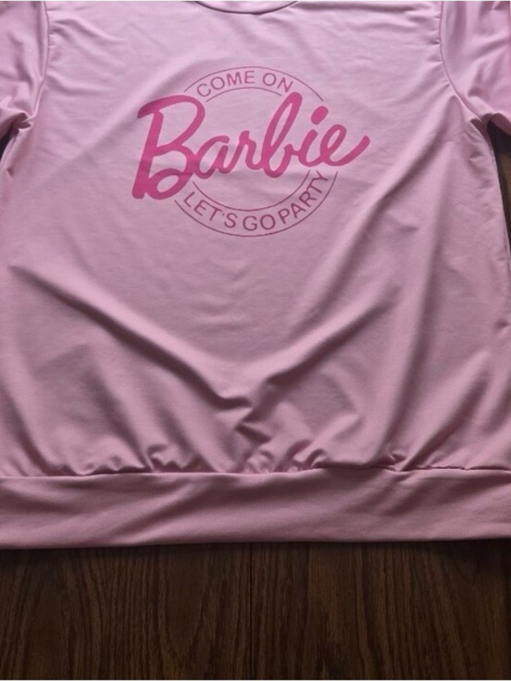 Barbie Pink Sweatshirt with Fuchsia Logo